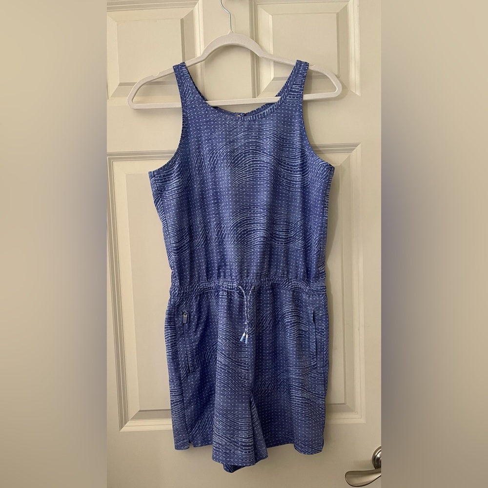 ATHLETA GIRL PLAY MORE ROMPER Sleeveless Drawstring waist pockets lightweight 16